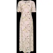 JDY Jdyace Life S/S Long Dress Wvn - Cream - M