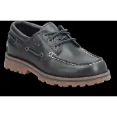 Timberland unisex for kids. TB0A2A5FEP81 Authentic Navy Leather Boat Shoes (32), Flat, Laces, Casual, children's fashion