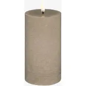 Uyuni Led Pillar Candle - Beige - H15.2CM