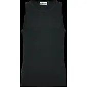 Weekday Classic Ribbed Tank Top - Black - L