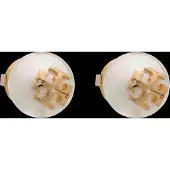 Tory Burch Moondance Pearl Stud Earrings - Gold - ONE SIZE