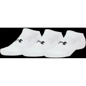 Under Armour Unisex UA Performance Cotton 3-pack No Show Socks White M