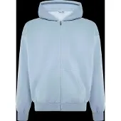Weekday Loose Fit Zip Hoodie - Blue - XS