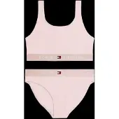 Tommy Hilfiger Bralette Set Print - Pink - 164-170