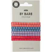 ByBarb Hair ties multicoloured 8-pack, recycled material striped patt