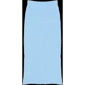 The New Tnrya Long Rib Skirt - Blue - 122/128