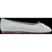 Mango Linen Ballerina Flat With Bow - Blue - 31
