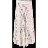 Mango Polka Dot Skirt With Asymmetric Hem - Cream - L