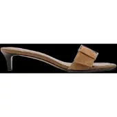 Mango Leather Heeled Sandal With Buckle - Brown - 40