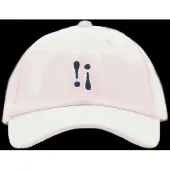 Mango Embroidered Cotton Cap - Cream - ONE SIZE
