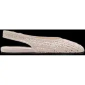 Mango Braided Backless Ballerina Flat - White - 35