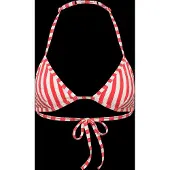 Monki Halterneck Triangle Seersucker Bikini Top - Multi/patterned - XS