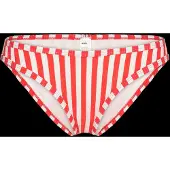 Monki High Cut Seersucker Bikini Bottom - Red - XS