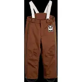 Mini Rodini Panda Soft Ski Trousers - Brown - 80/86