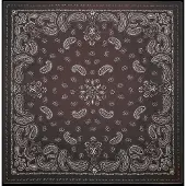 Mango Paisley Print Cotton Scarf - Brown - ONE SIZE