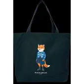 Maison Kitsuné Dressed Fox Tote - Navy - ONE SIZE