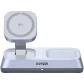 UGREEN MagFlow Qi2.2 25W 3-in-1 Magneettinen Langaton Latausasema