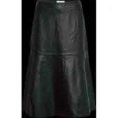 Dante6 -Colleen Flared Leather Skirt - Black - 34