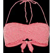 Pieces Pckia Frill Edge Bikini Top Bc - Red - L