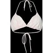 Pieces Pckin Bikini Shiny Bra - Cream - XL