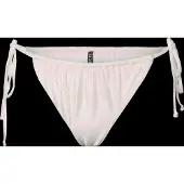 Pieces Pckin Bikini Shiny Tanga - Cream - XL