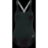Nike SWIM Logo Tape Crossback One Piece - Black - 120-130
