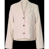 Selected Slfrelaxed Dima Ls Short Blazer - Cream - 36