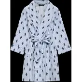 Ralph Lauren Rln Bear Robe - Blue - 104/110