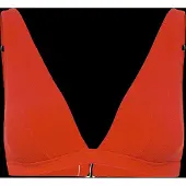 Understatement Underwear Plunge Bikini Top - Coral - XXL