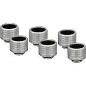 Thermal Grizzly DeltaMate Fitting TG-DM-FIT-6202, kovaputkiliitin, 16 mm, 6 kpl, matta nikkeli