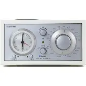 Tivoli Audio Model Three BT kelloradio USB‑C‑liitännällä, valkoinen/hopea