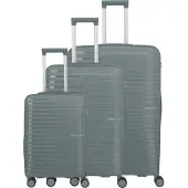 Travelite Pacific 4-pyöräinen Matkalaukkusetti 3-osainen Harmaa