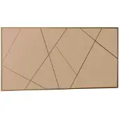 Norda Design Elegantti Pronssinvärinen Seinäpeili, 60 X 120 Cm | 100 % Mdf, Ympäristöystävällinen Flotal-e-muotoilu | Moderni Geometrinen Tyyli