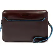 Piquadro Blue Square Crossbody-laukku Nahka 23 cm Ruskea