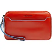 Piquadro Blue Square Kytkinlompakko Nahka 21 cm Oranssi