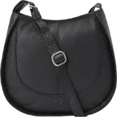 VOi Boston Crossbody-laukku Nahka 28 cm Musta