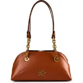 Karl Lagerfeld Autograph Olkalaukku Nahka 30 cm Ruskea