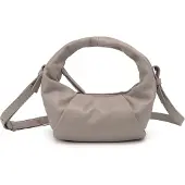 Les Visionnaires Greta Mini Essential Käsilaukku Nahka 23 cm Harmaa