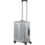 Samsonite Lite-Box Alu Boss Edition 4-pyöräinen Käsimatkatavara 55 cm Hopeanvärinen