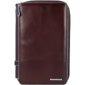 Piquadro Blue Square Passikotelo Nahka 14 cm Ruskea