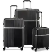 Roncato Airglam 4-pyöräinen Matkalaukkusetti 3-osainen Laajennettava Musta