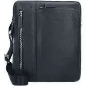 Piquadro Black Square Crossbody-laukku Nahka 23 cm Musta