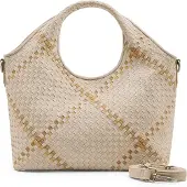 Fredsbruder Happy Weave Käsilaukku Nahka 33 cm Keltainen