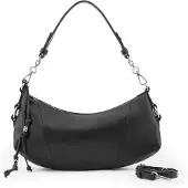 Fredsbruder Stay With Me Olkalaukku Nahka 31 cm Musta