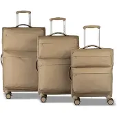 Worldpack Kyoto 4-pyöräinen Matkalaukkusetti 3-osainen Laajennettava Beige