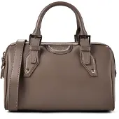 GUESS Nina Käsilaukku Nahka 26 cm Harmaa