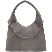 Les Visionnaires Jade Cozy Chain Olkalaukku Nahka 38 cm Harmaa