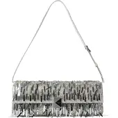 Kate spade new york Deco Olkalaukku Nahka 26 cm Hopeanvärinen