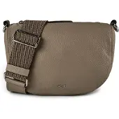 Abro Mina Crossbody-laukku Nahka 26 cm Harmaa