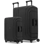 Redolz Essentials 15, 4-pyöräinen 15-matkalaukkusetti S+L, kolmipistelukituksella Musta